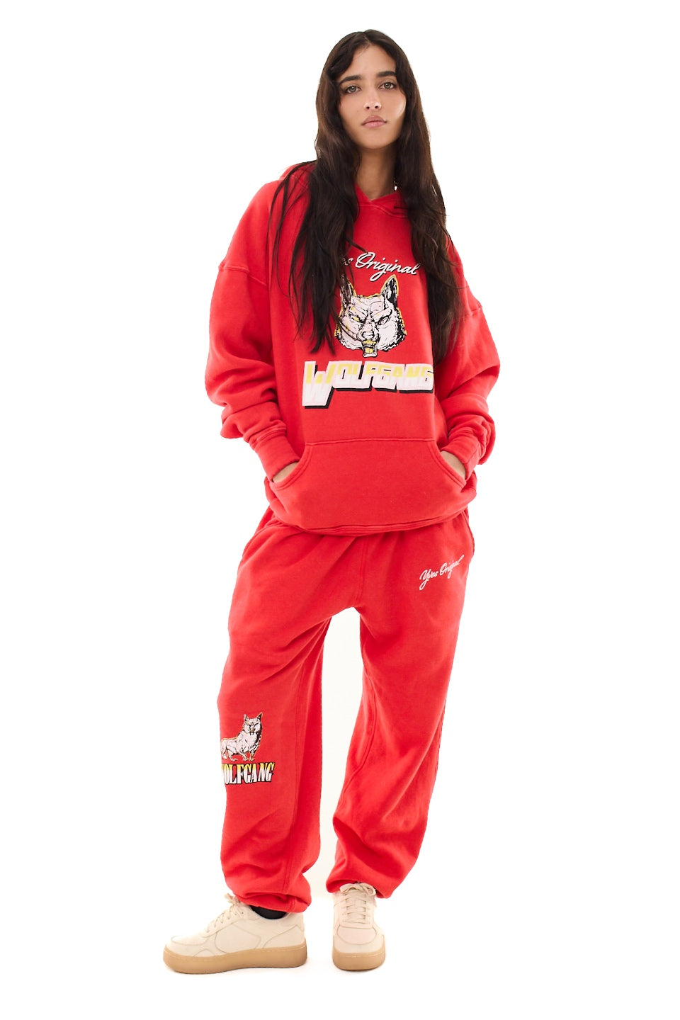 Red Wolfgang Unisex Sweatpants