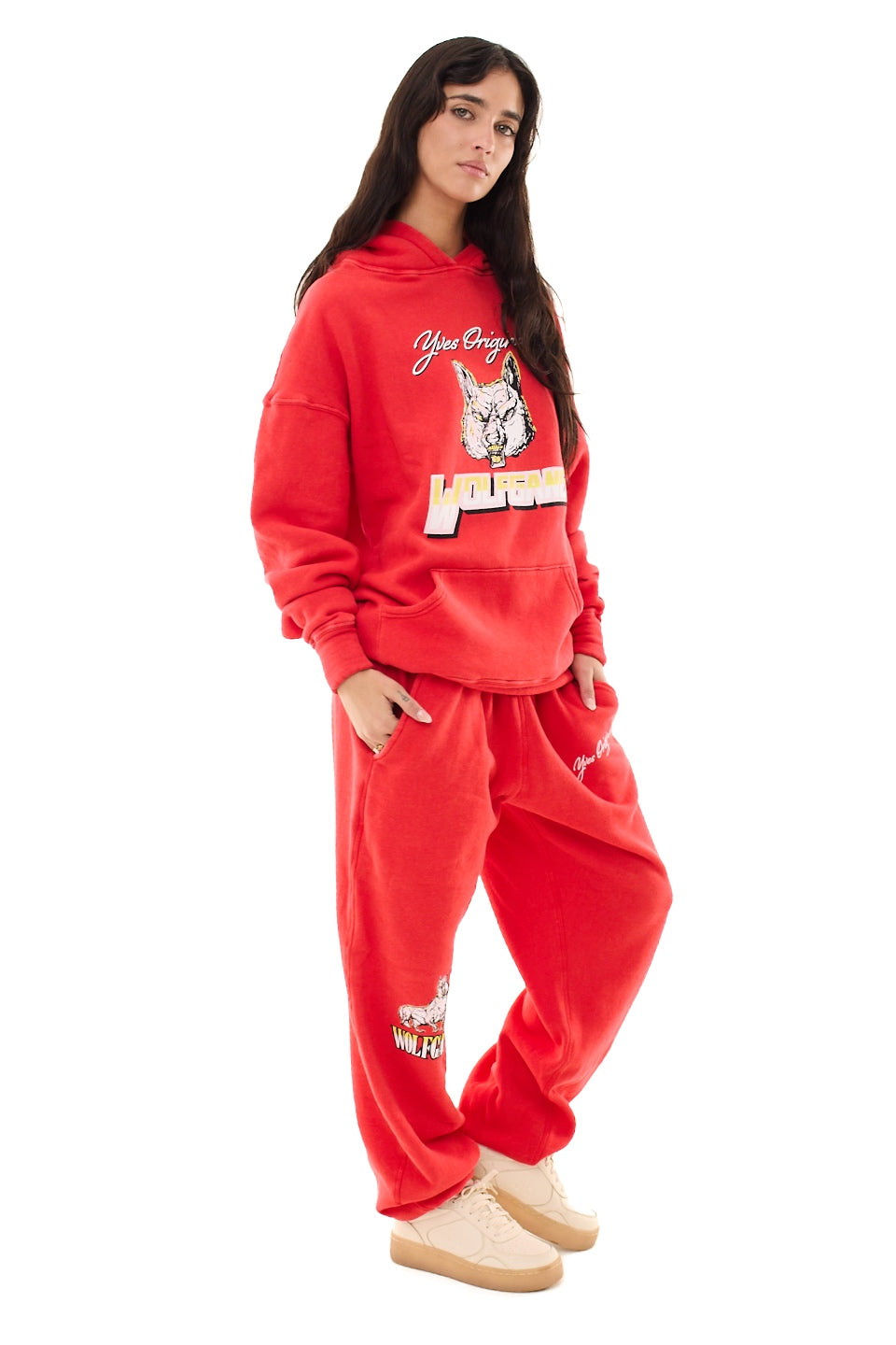 Red Wolfgang Unisex Sweatpants