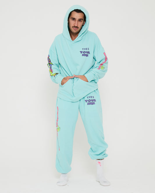 Banana Old'Scool Hoodie - Sky Blue