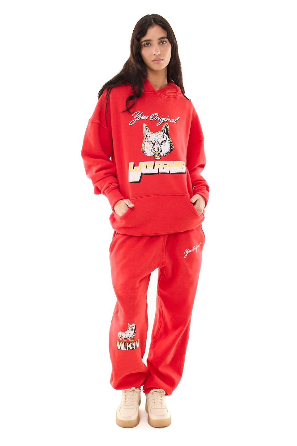 Red Wolfgang Unisex Hoodie