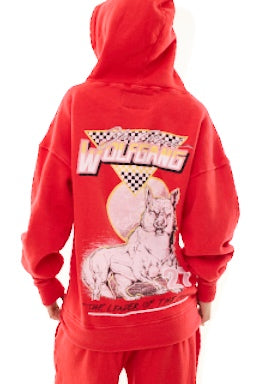 Red Wolfgang Unisex Hoodie