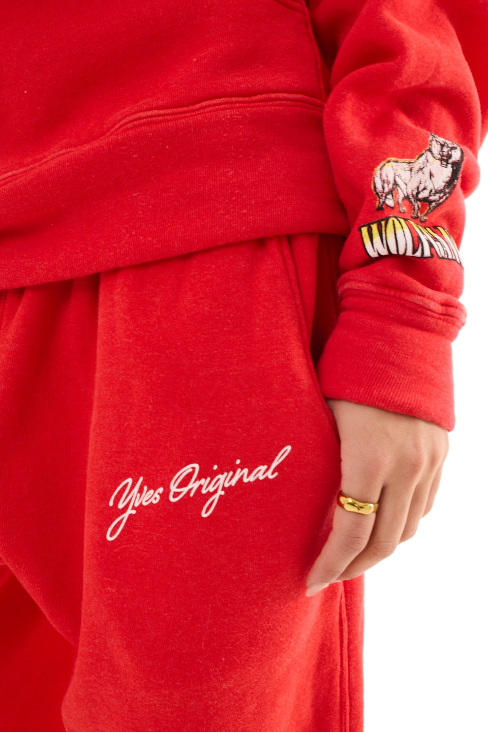 Red Wolfgang Unisex Sweatpants