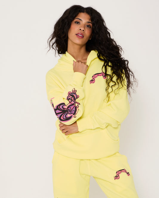 Lemon Fleur de Yves Unisex Pullover Hoodie