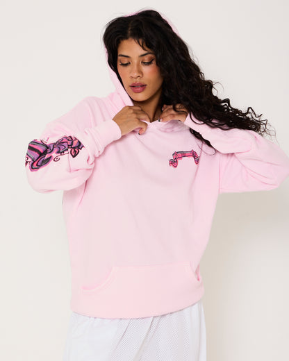 Pink Fleur de Yves Unisex Pullover Hoodie