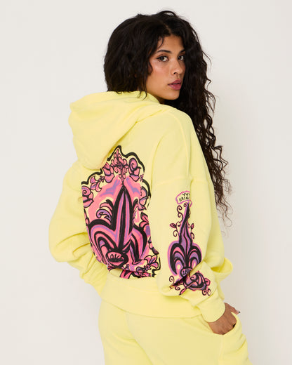 Lemon Fleur de Yves Unisex Pullover Hoodie