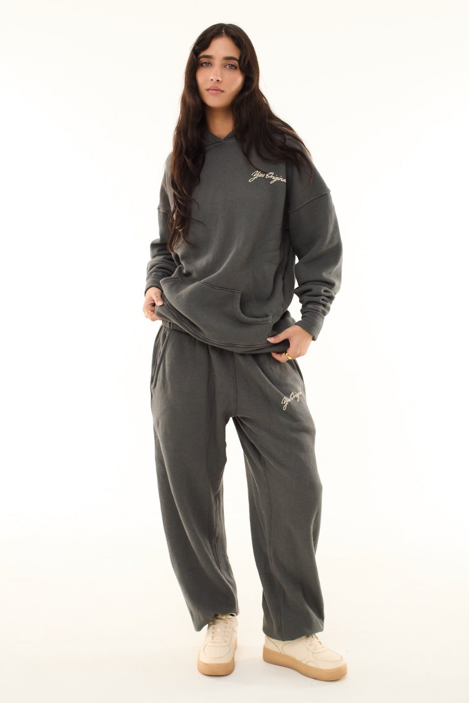 Plain Jane Grey Yves Original Hoodie