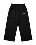 Black Signature Logo Mesh Pants