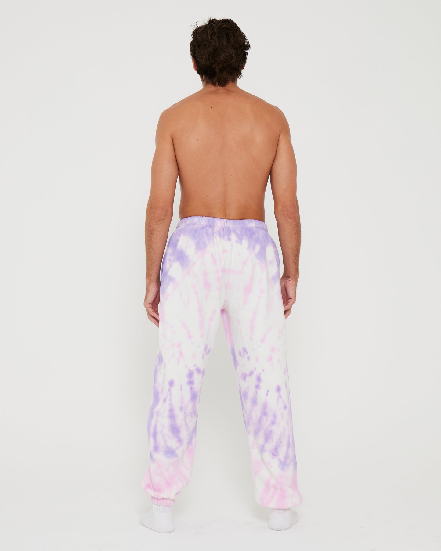 Banana Old'Scool Sweatpant - Pink and Purple Tie Dye