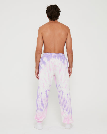 Banana Old'Scool Sweatpant - Pink and Purple Tie Dye