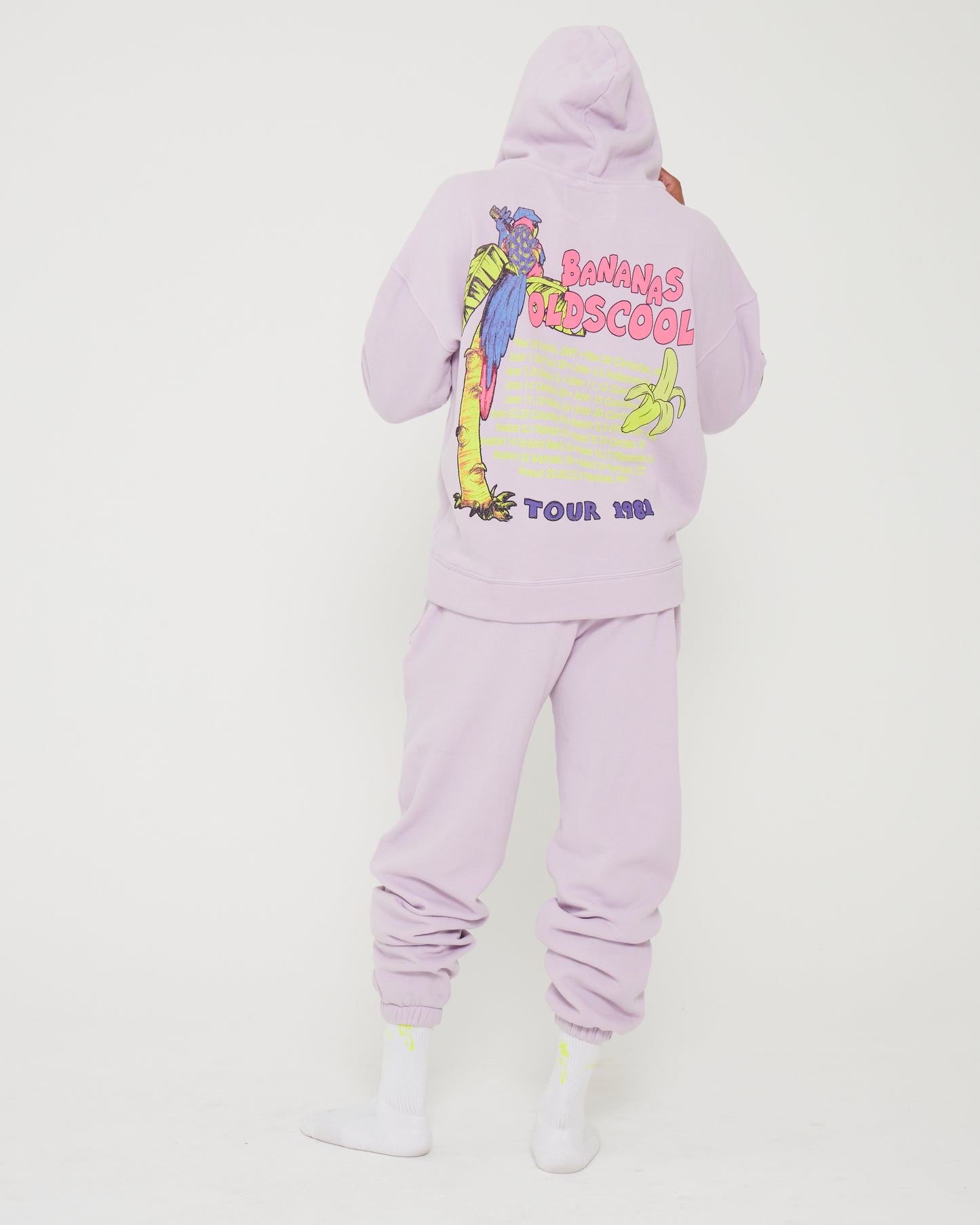 Banana Old'Scool Hoodie - Light Purple