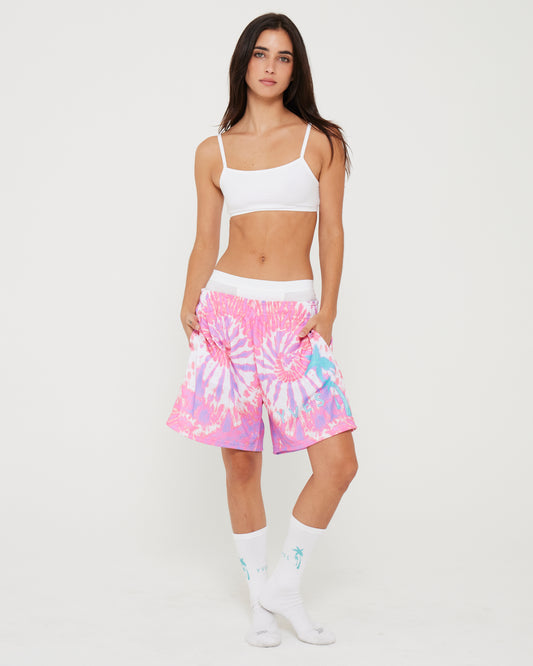 Shorts - Pink and Purple Tie dye